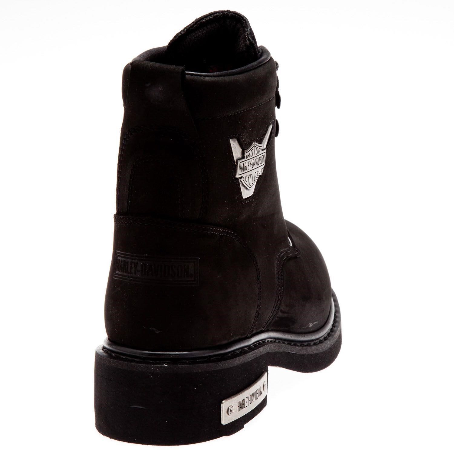 Harley Davidson Gibson Black Nubuk Erkek Bot