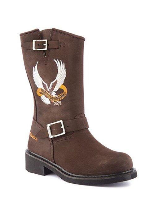Harley Davidson Hall Dark Brown Kadın Çizme