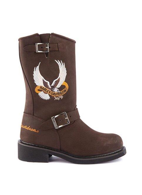Harley Davidson Hall Dark Brown Kadın Çizme