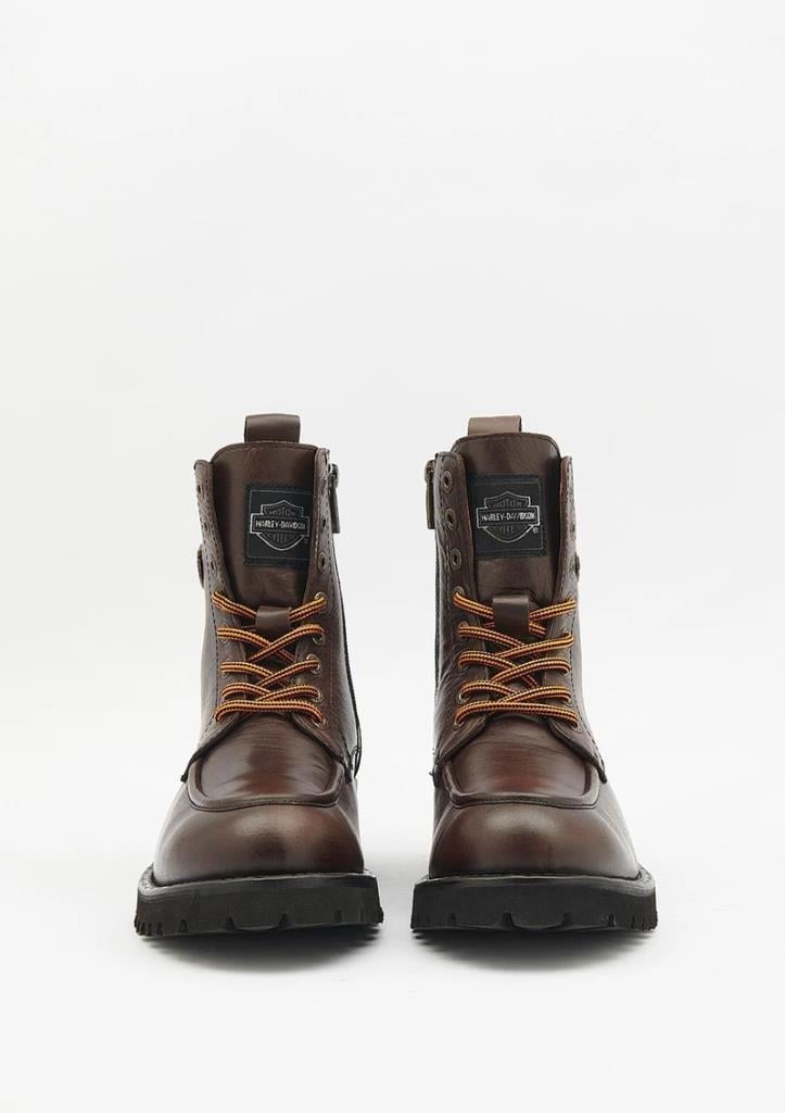 Harley Davidson Khalifa Dark Brown Deri Erkek Bot