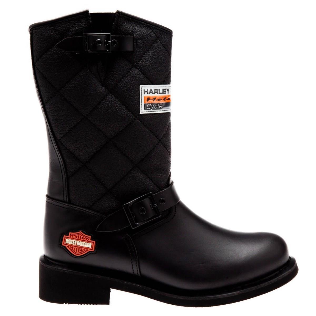 Harley Davidson Laconia 644 Black Deri Erkek Çizme