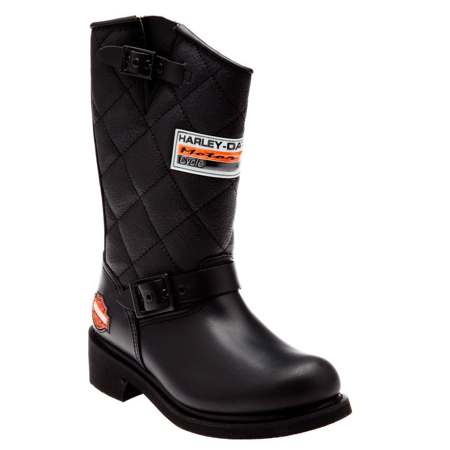 Harley Davidson Laconia 644 Black Deri Kadın Çizme