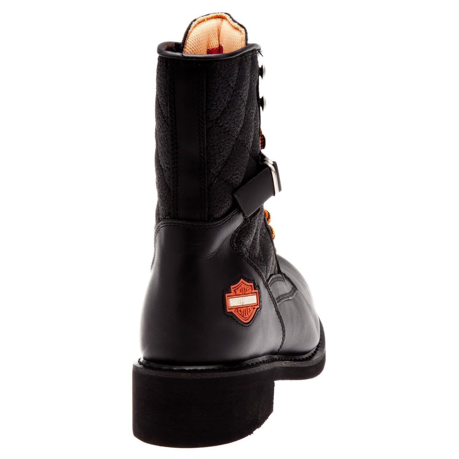 Harley Davidson New Worker Black Deri Erkek Bot