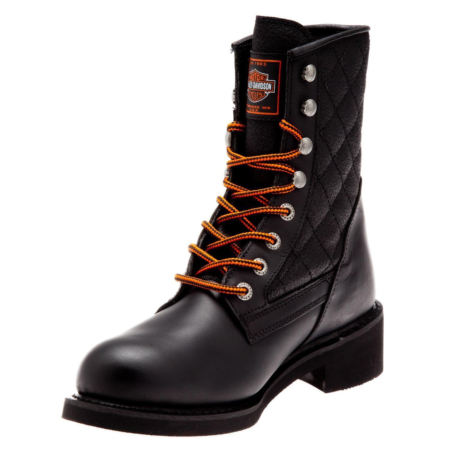 Harley Davidson New Worker Black Deri Erkek Bot