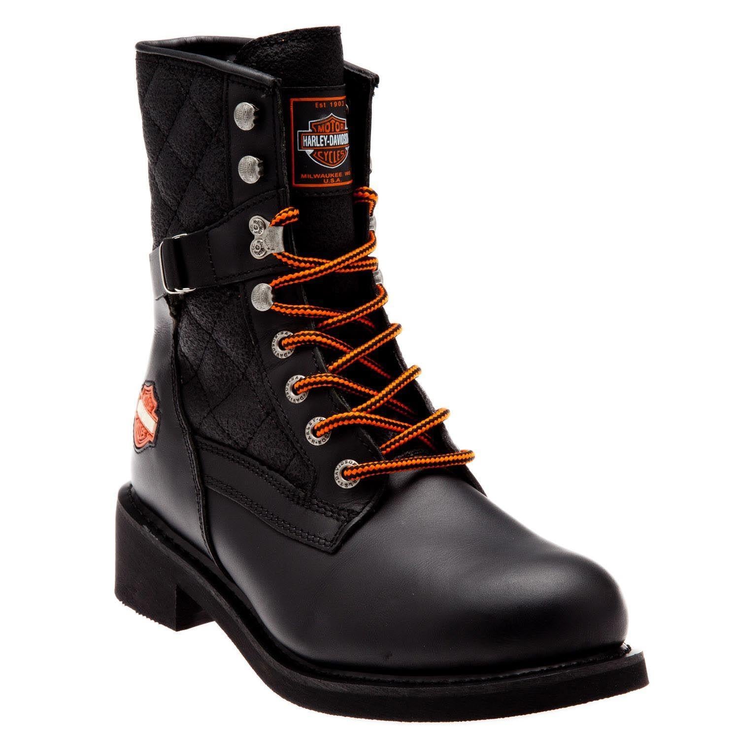 Harley Davidson New Worker Black Deri Erkek Bot