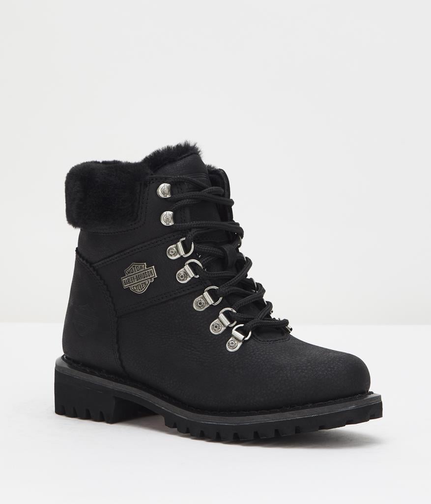Harley Davidson Picard Black Nubuk Kadın Bot