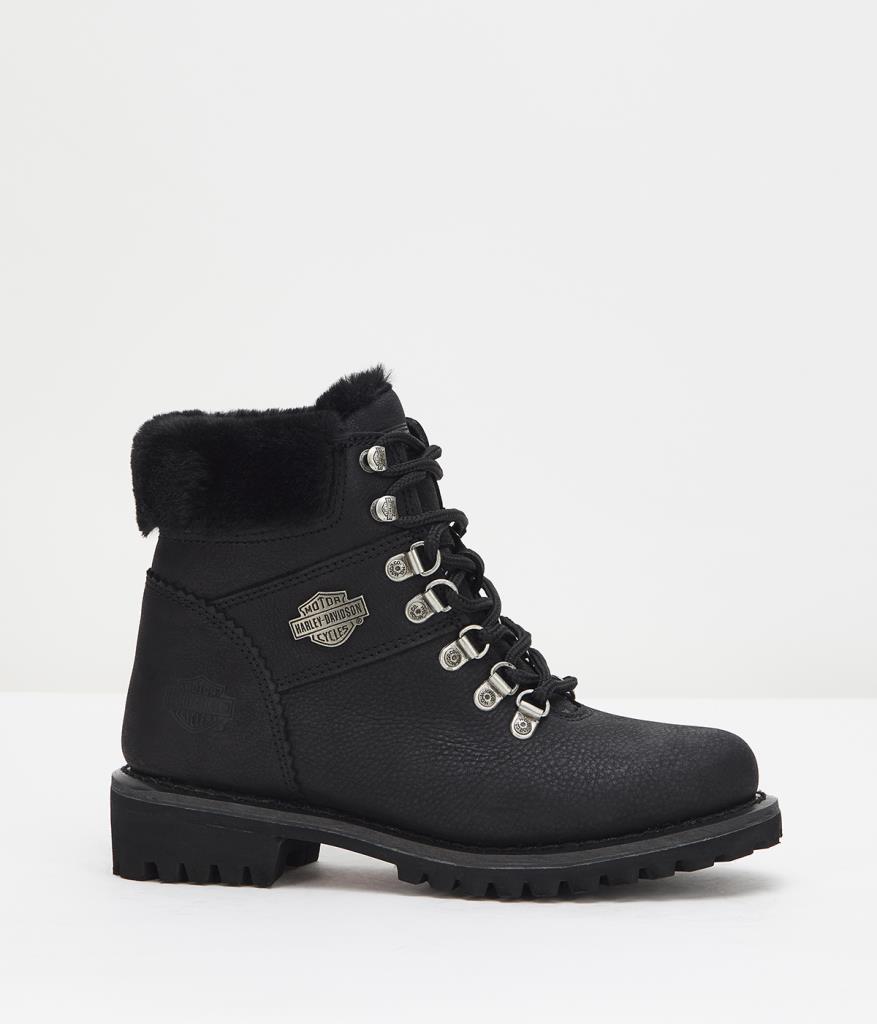 Harley Davidson Picard Black Nubuk Kadın Bot