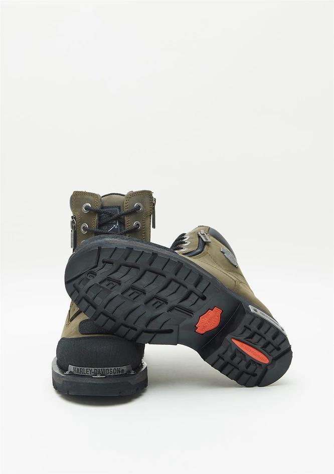 Harley Davidson Renshaw Olive Crazy Deri Erkek Bot