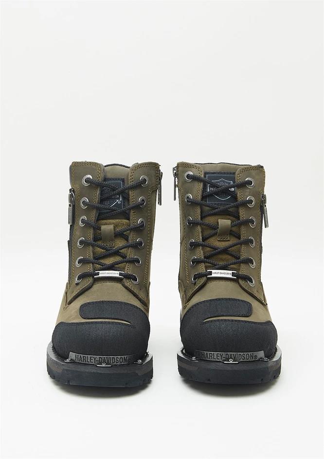 Harley Davidson Renshaw Olive Crazy Deri Erkek Bot