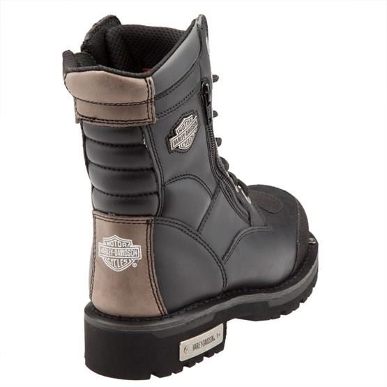 Harley Davidson Riddick Black Deri Erkek Bot