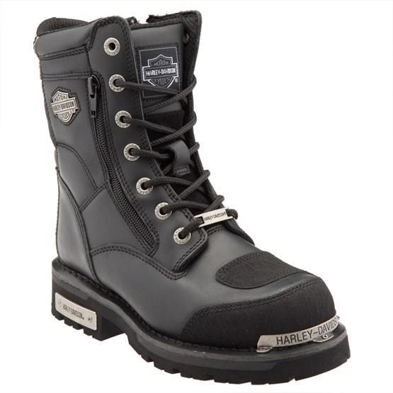 Harley Davidson Riddick Black Deri Kadın Bot