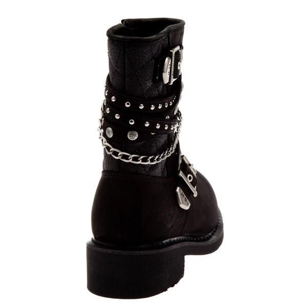Harley Davidson Shay Black Nubuk Kadın Bot