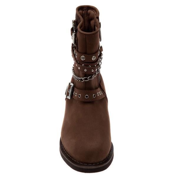 Harley Davidson Shay Dark Brown Nubuk Kadın Bot