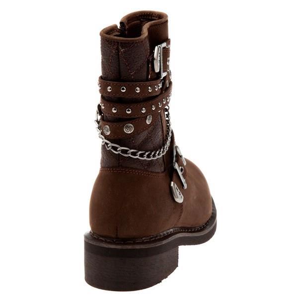 Harley Davidson Shay Dark Brown Nubuk Kadın Bot