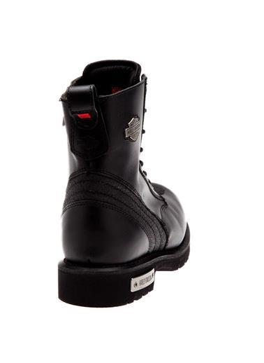 Harley Davidson Warren Black Deri Erkek Bot