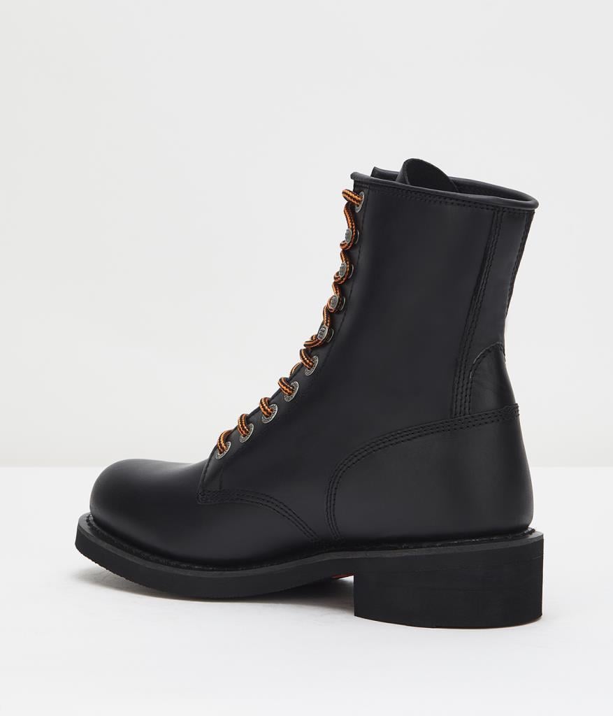 Harley Davidson Workers 418 Black Deri Erkek Bot