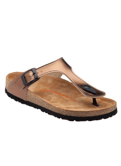 Hush Puppies 031Z1451 Fiji Bronz Deri Kadın Parmakarası Terlik