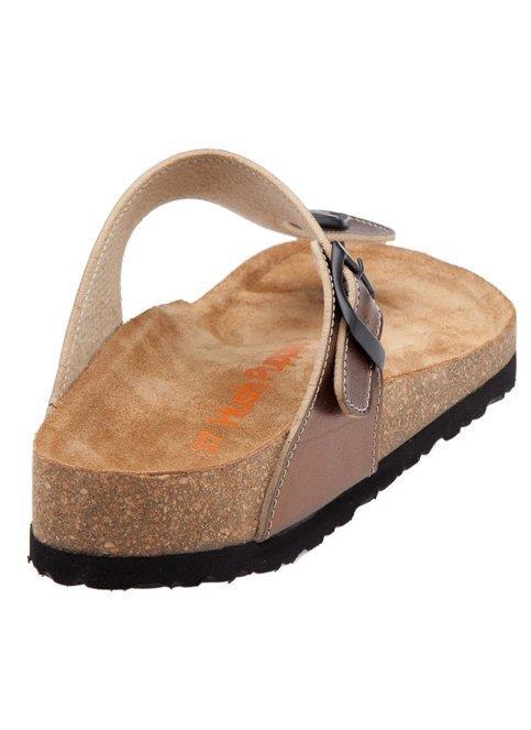 Hush Puppies 031Z1451 Fiji Bronz Deri Kadın Parmakarası Terlik