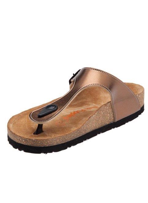 Hush Puppies 031Z1451 Fiji Bronz Deri Kadın Parmakarası Terlik