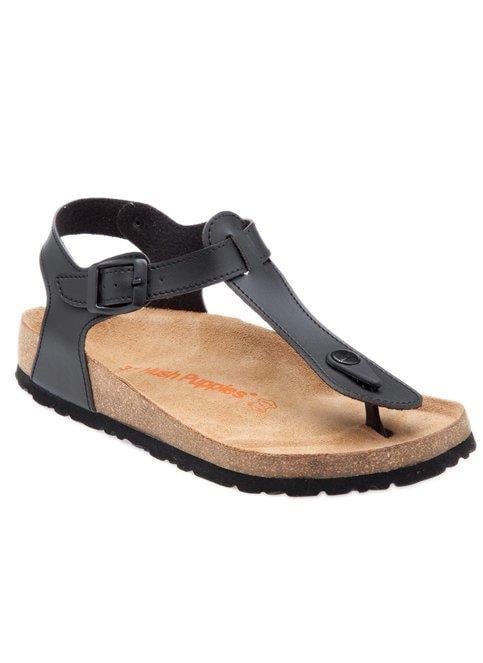 Hush Puppies 031Z1453 Nauru Black Deri Parmak Arası Kadın Sandalet