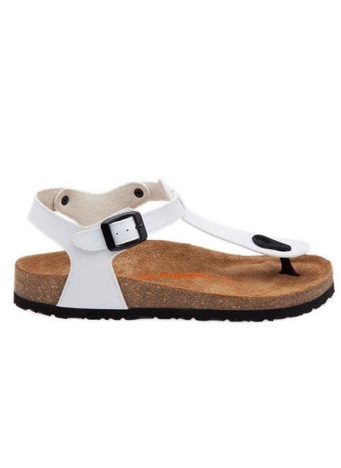 Hush Puppies 031Z1453 Nauru White Deri Parmak Arası Kadın Sandalet