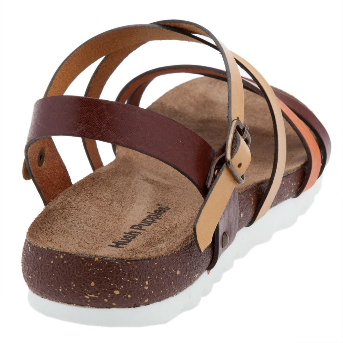 Hush Puppies 031Z1472 Cors Brown Kadın Deri Sandalet