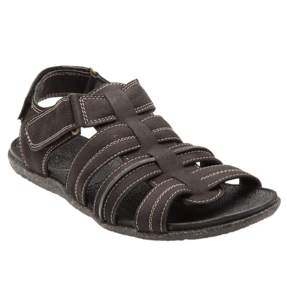 Hush Puppies Fisherman Frame Dark Brown Nubuk Erkek Sandalet