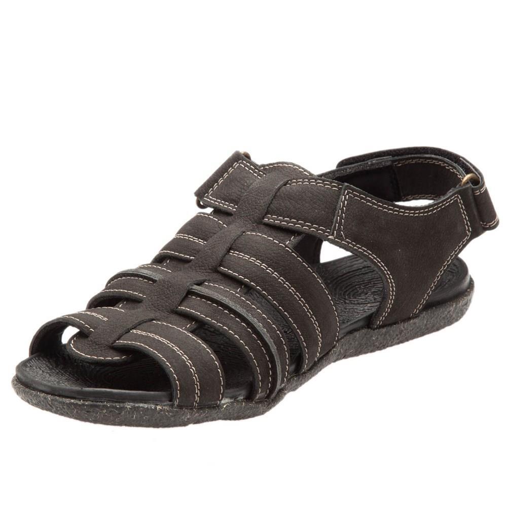 Hush Puppies Fisherman Frame Dark Brown Nubuk Erkek Sandalet
