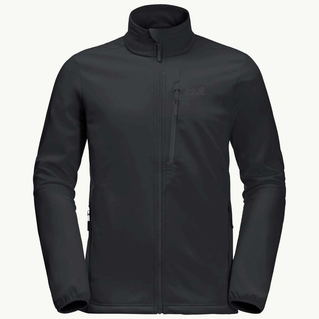 Jack Wolfskin 1305801_6000006 Whirlwind Men Black Erkek Outdoor Ceket