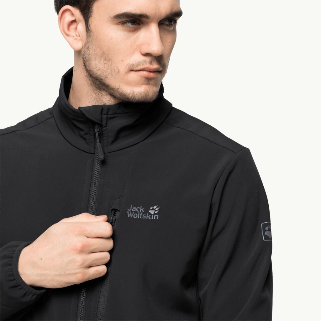 Jack Wolfskin 1305801_6000006 Whirlwind Men Black Erkek Outdoor Ceket