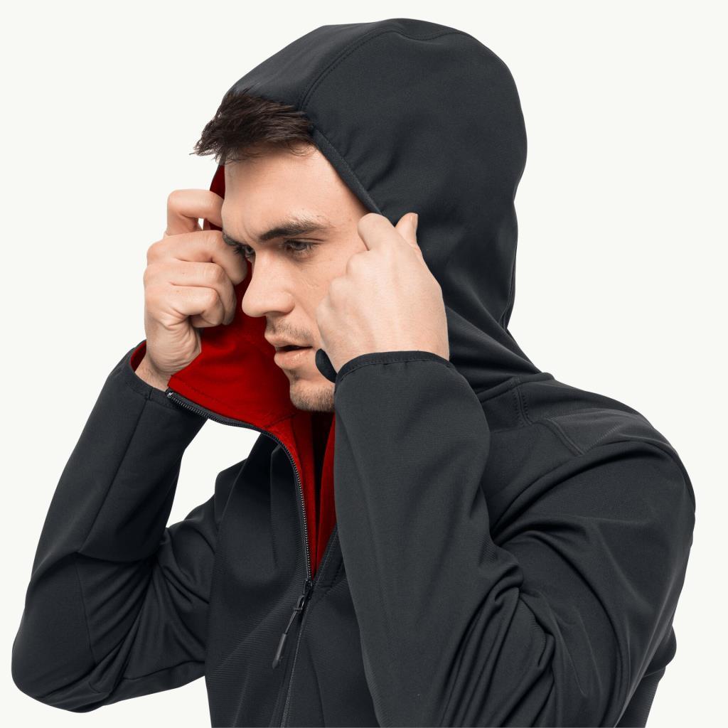 Jack Wolfskin 1307471_6350_002 Bornberg Hoody M Phantom Erkek Outdoor Ceket