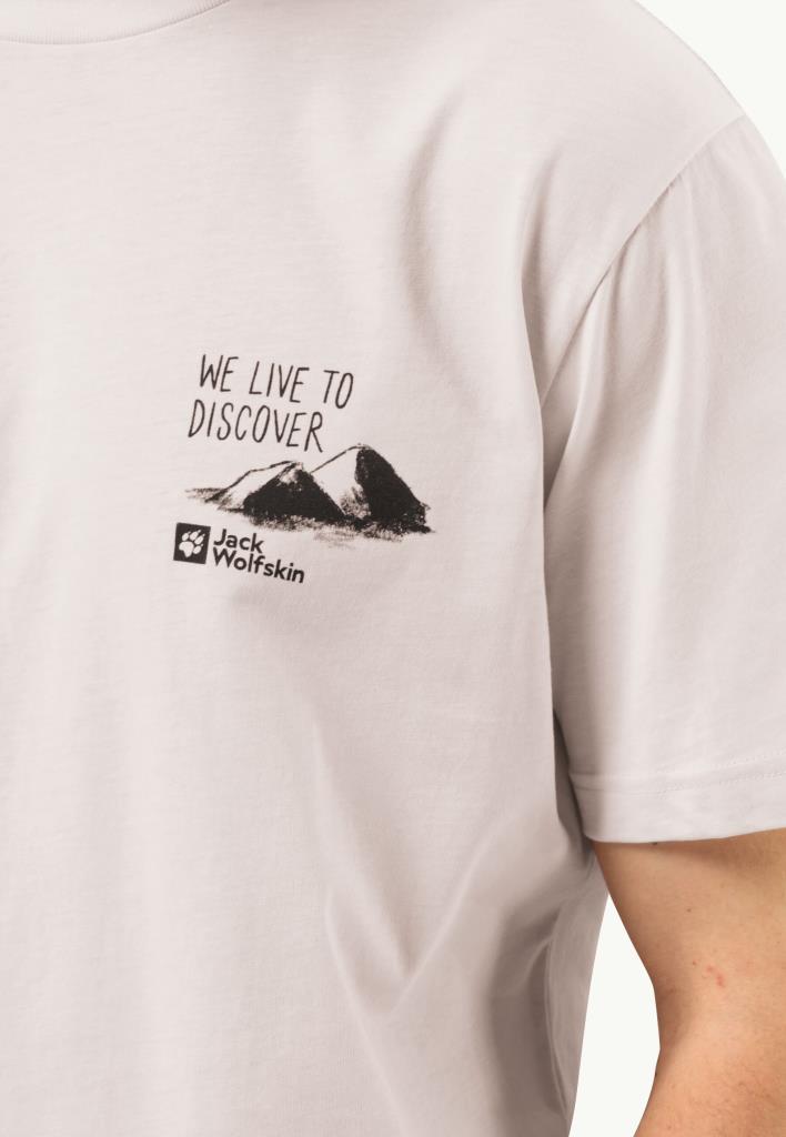 Jack Wolfskin 1809761TR Discover T M Seashell Erkek Tshirt