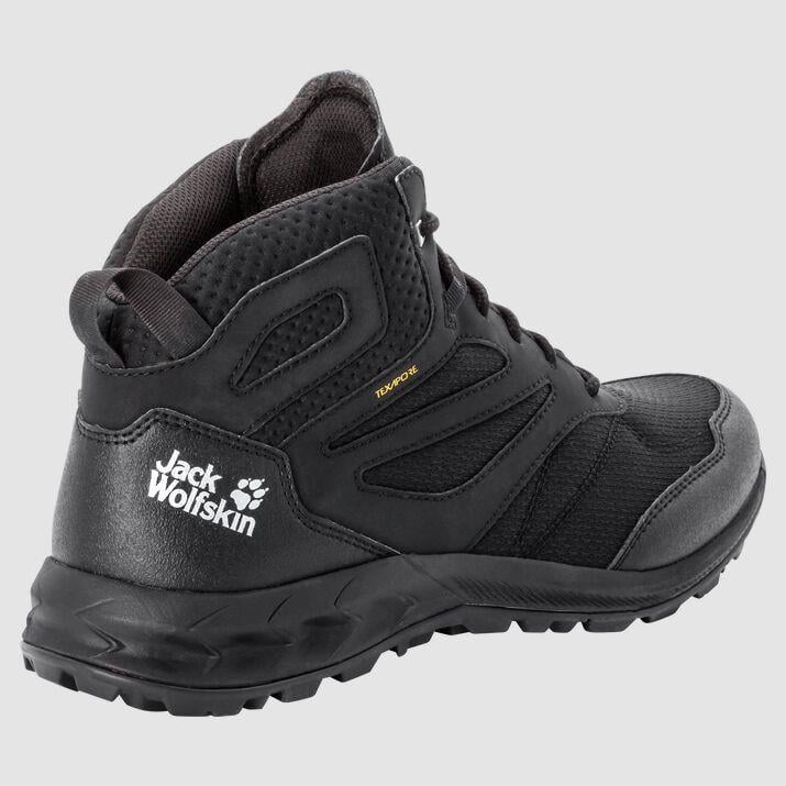 Jack Wolfskin 4039201 Woodland Texapore Mid M Black Erkek Outdoor Bot