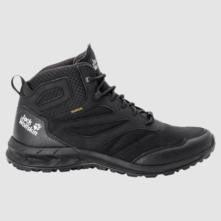 Jack Wolfskin 4039201 Woodland Texapore Mid M Black Erkek Outdoor Bot