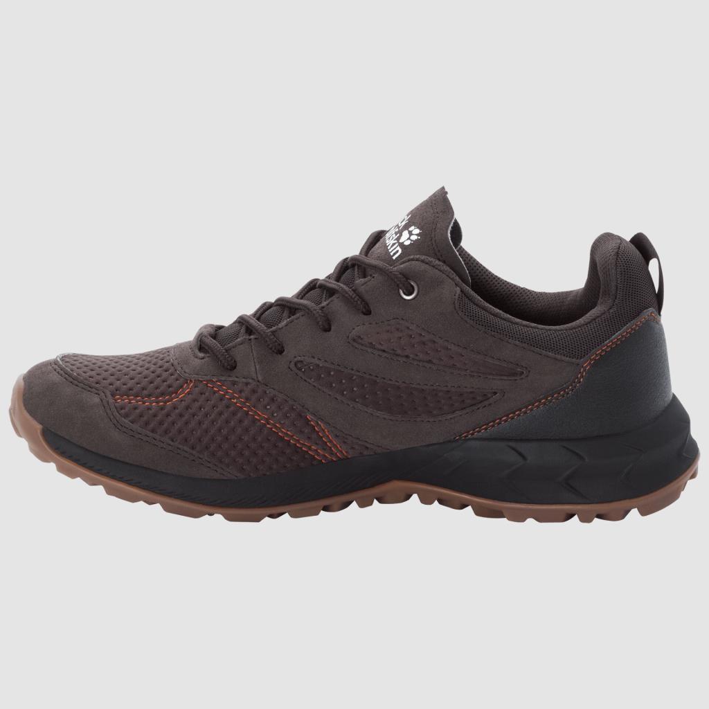 Jack Wolfskin 4039211 Woodland Texapore Low M Espresso/Dark Red Erkek Outdoor Ayakkabı