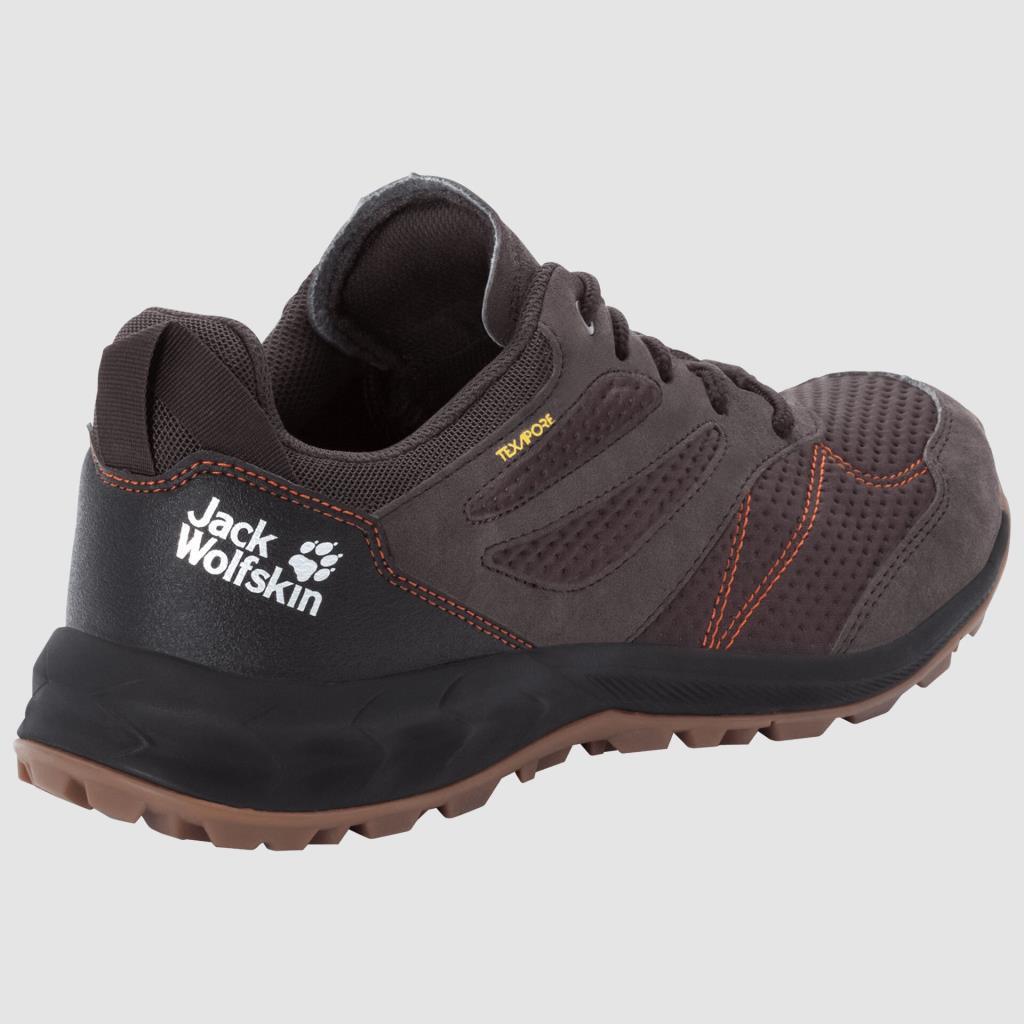 Jack Wolfskin 4039211 Woodland Texapore Low M Espresso/Dark Red Erkek Outdoor Ayakkabı