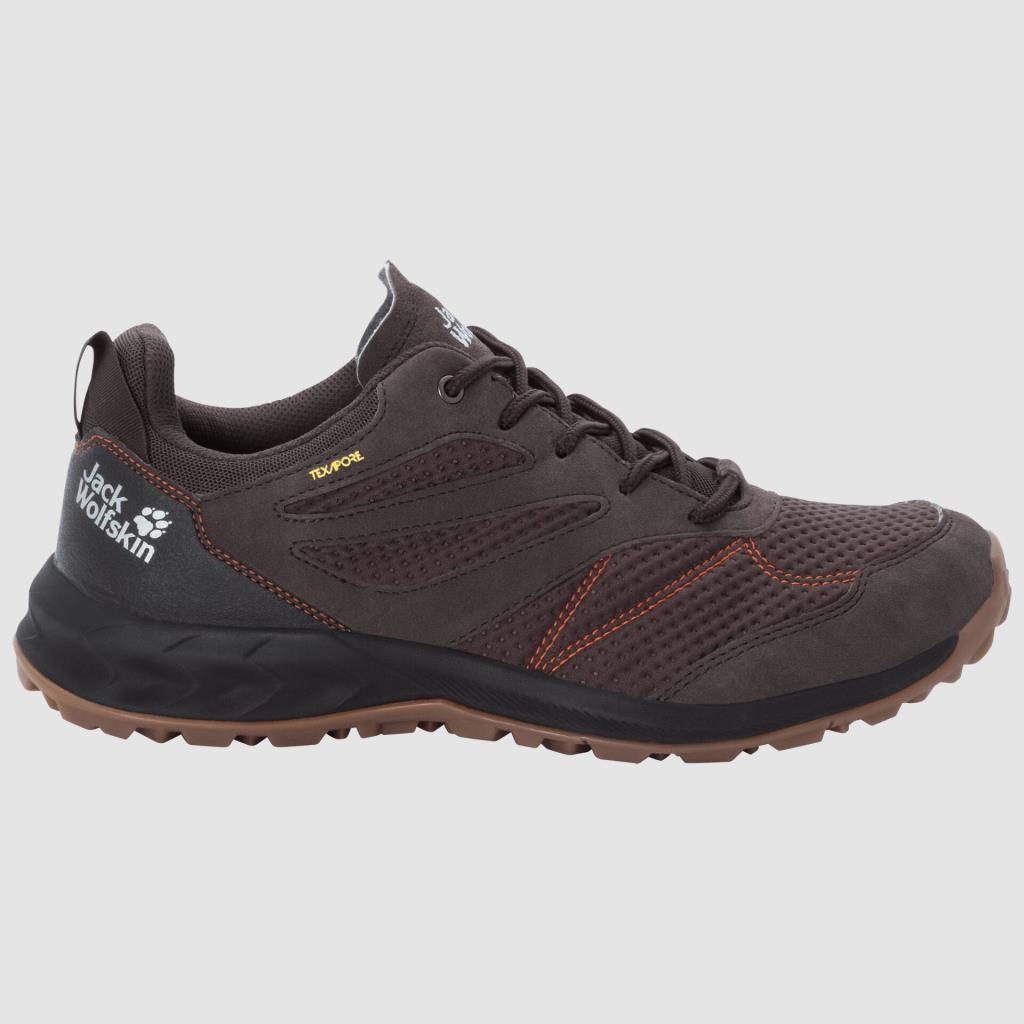 Jack Wolfskin 4039211 Woodland Texapore Low M Espresso/Dark Red Erkek Outdoor Ayakkabı