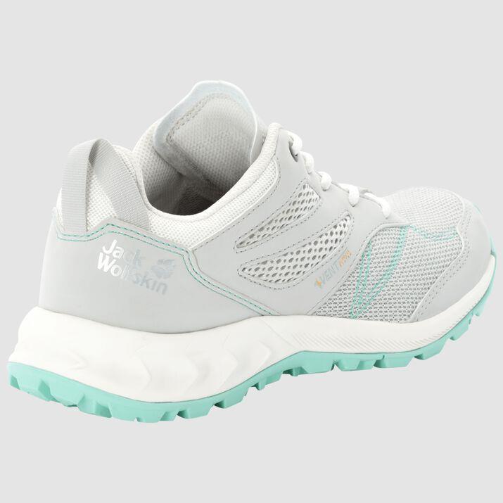 Jack Wolfskin 4039251 Woodland Went Low W Light Grey/Light Green Kadın Outdoor Ayakkabı