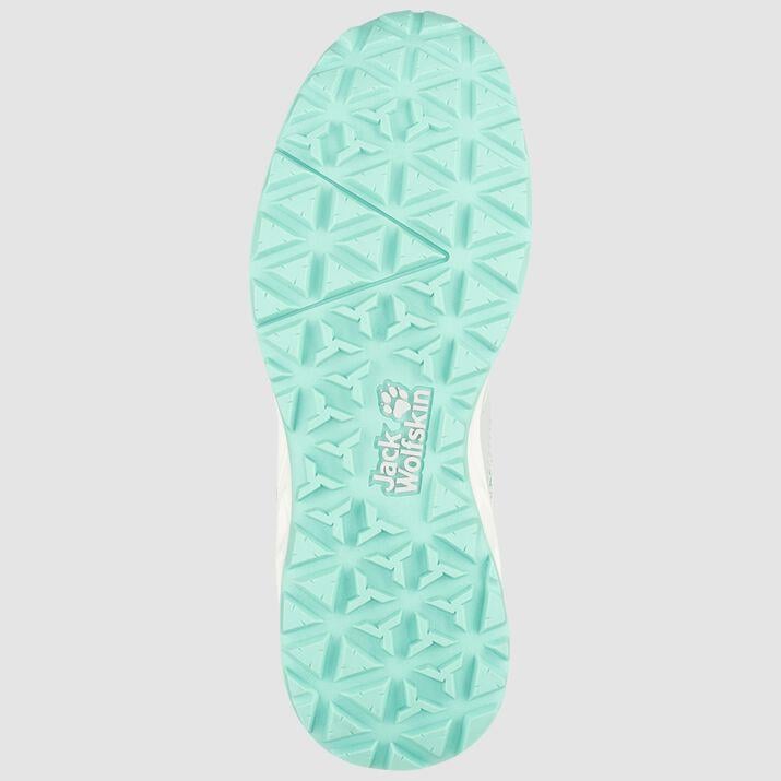 Jack Wolfskin 4039251 Woodland Went Low W Light Grey/Light Green Kadın Outdoor Ayakkabı