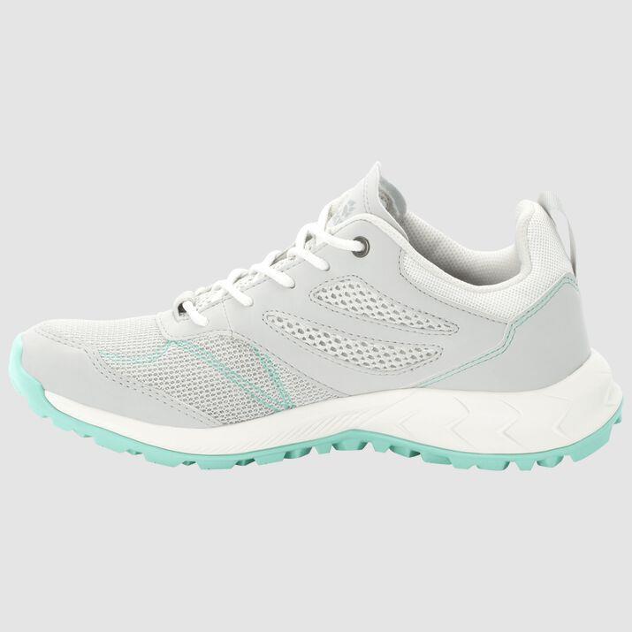 Jack Wolfskin 4039251 Woodland Went Low W Light Grey/Light Green Kadın Outdoor Ayakkabı