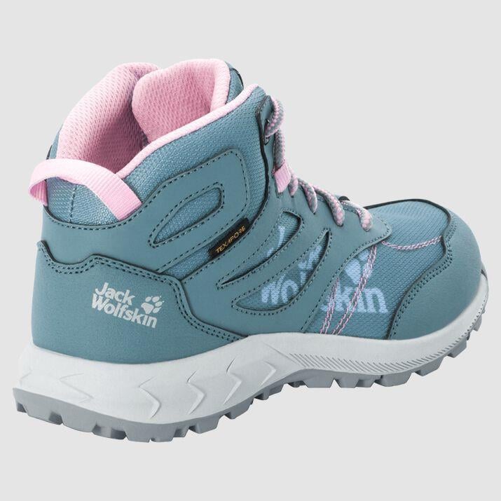 Jack Wolfskin 4042151 Woodland Texapore Mid Grey/Pink Kadın Outdoor Bot