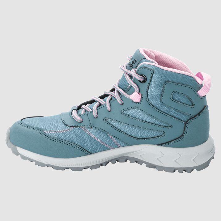 Jack Wolfskin 4042151 Woodland Texapore Mid Grey/Pink Kadın Outdoor Bot