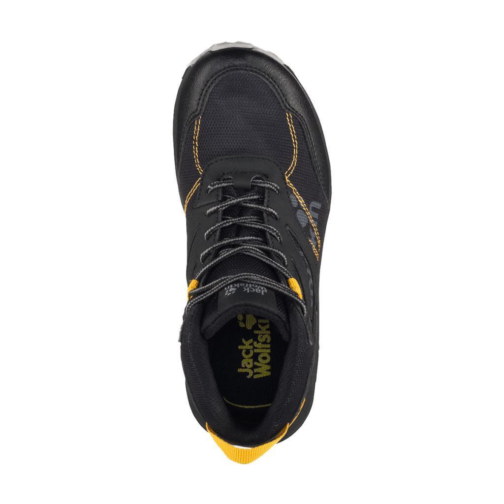 Jack Wolfskin 4042151 Woodland Texapore Mid K Black/Burly Yellow XT Kadın Outdoor Bot