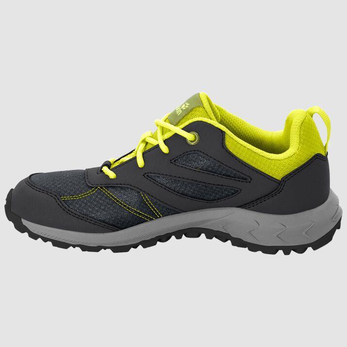Jack Wolfskin 4042171 Woodland Low Black/Lime Kadın Outdoor Ayakkabı