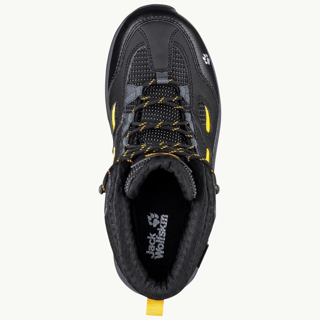 Jack Wolfskin 4042181 Vojo Texapore Mid K Black/Burly Yellow Kadın Outdoor Bot
