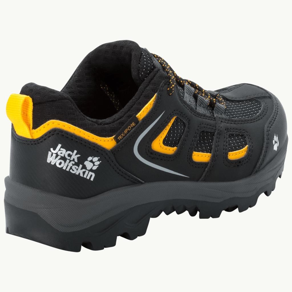 Jack Wolfskin 4042191 Vojo Texapore Low K Black/Burly Yellow Kadın Outdoor Ayakkabı