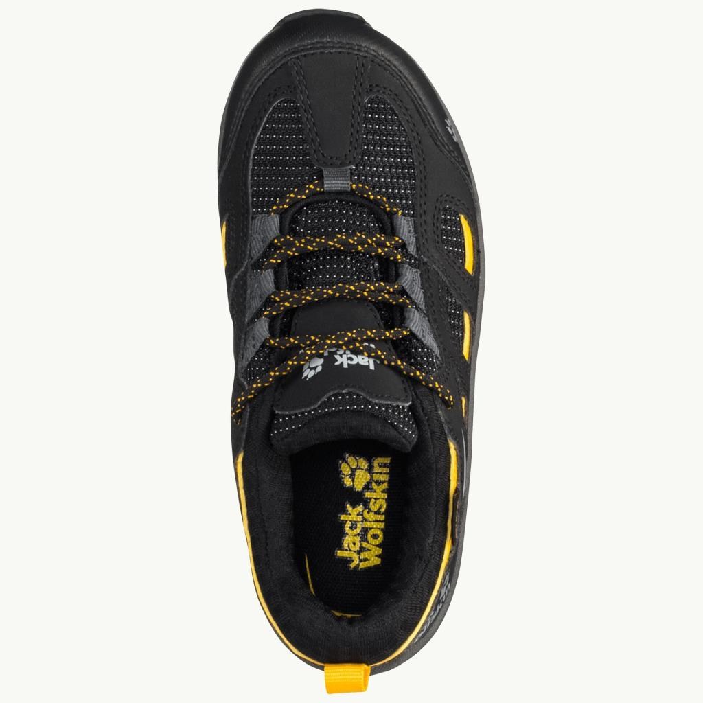 Jack Wolfskin 4042191 Vojo Texapore Low K Black/Burly Yellow Kadın Outdoor Ayakkabı