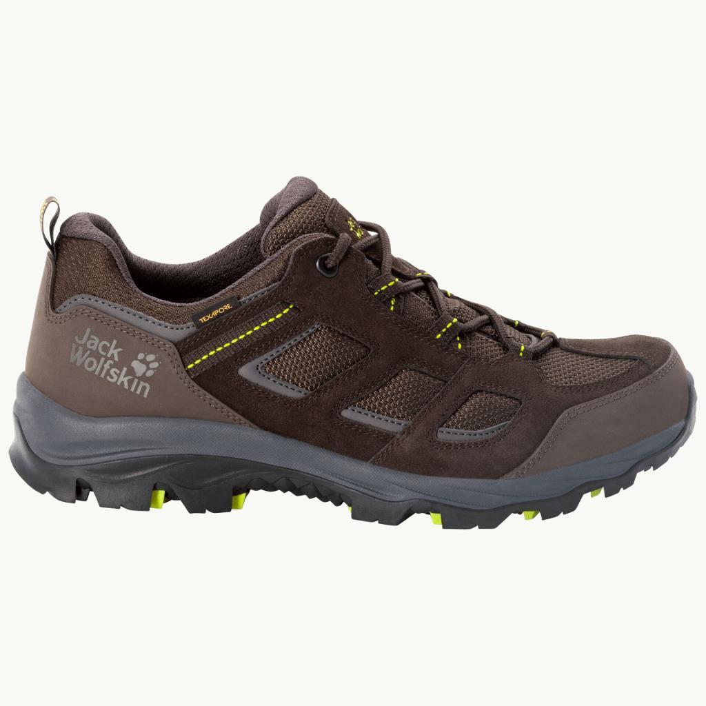 Jack Wolfskin 4042441 Vojo 3 Texapore Low M Dark Brown/Lime Erkek Outdoor Ayakkabı