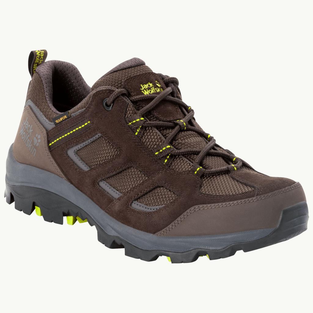 Jack Wolfskin 4042441 Vojo 3 Texapore Low M Dark Brown/Lime Erkek Outdoor Ayakkabı