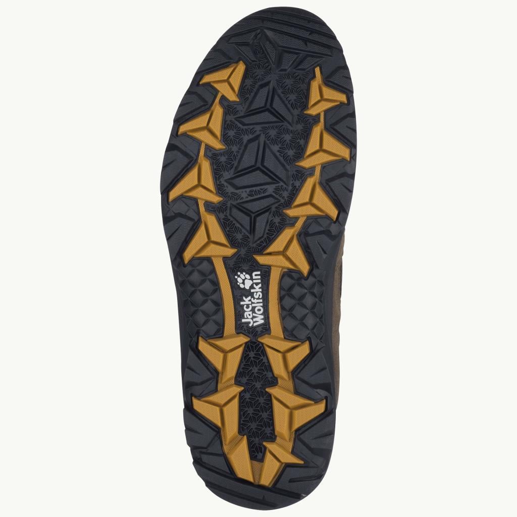 Jack Wolfskin 4042461 Vojo 3 Texapore Mid M Khaki/Phantom Erkek Outdoor Bot